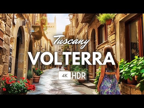 Volterra, Italy 🇮🇹☀️ A Medieval Treasure in Tuscany! [4K HDR]