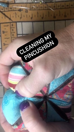 23 reactions · 4 comments | Went down the rabbit hole today cleaning my studio. Not sure why I felt the need to clean my pincushion, but it was weirdly immensely satisfying finding all the  and 瑱 that had disappeared into it.  What kind of things do you get distracted by in your studio? #distraction #distracted #distractions #sewing #sewingstudio #pincushions #pincushion #quilting #quiltingfabric #sewingfun | Quilter on the Run, Kris Vierra | Facebook