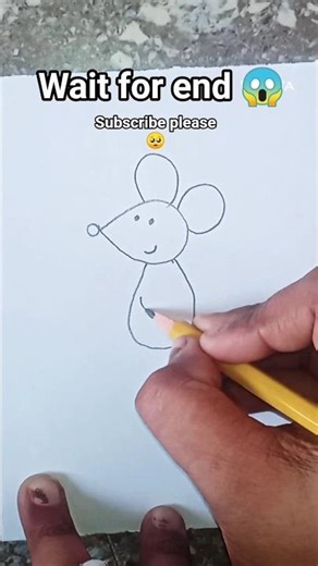 How to draw a rat 😱❤️😍 || easy steps #trending #art #viral #shorts #rat
