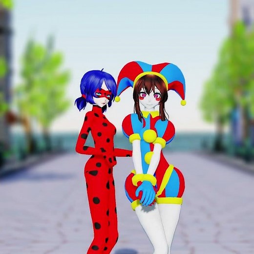 MMD Miraculous X Amazing Digital Circus Brooklyn Blood Pop Dance Dance