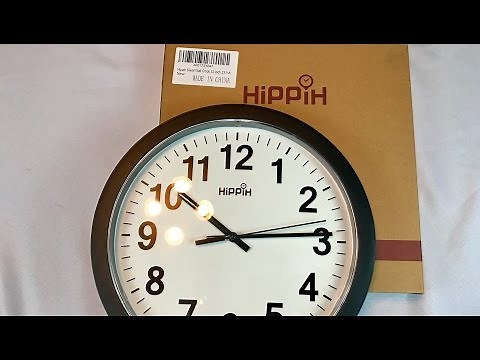 Hippih SILENT Quartz Wall Clock Review