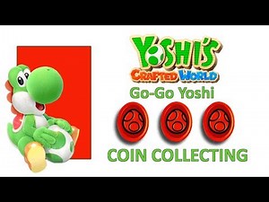 Yoshi's Crafted World 20 Red Coins in Go-Go Yoshi