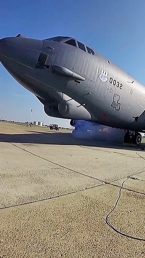 B-52 Stratofortress engine start-up during a MITO (minimum interval takeoff) exercise.The aircraft is equipped with starter cartridges, filled with gunpowder, which allow the enginesto start up quicker. The purpose of a MITO is to ensure aircrews can quickly enable aircraft to depart within a very short time frame. #military #militaryaviation #b52 #engine #jet #airplane #foryoupage #aviation #aircraft #aerospace #avgeek #aviationlover #fighterjet | The War Zone