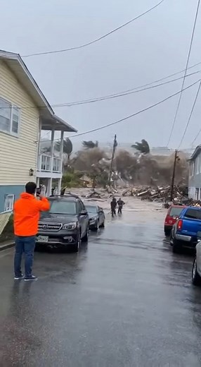 Coastal Street Quickly Engulfed by Rushing Disaster Water | Deep Life