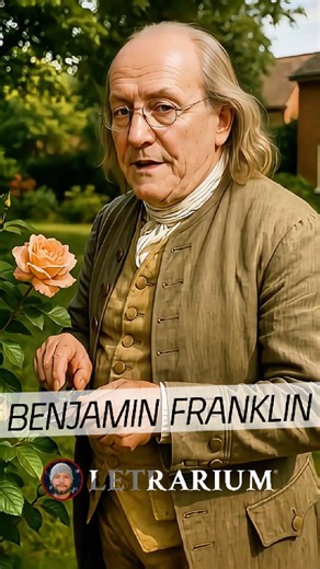 Benjamin Franklin (1706-1790) fue un estadista, inventor y escritor estadounidense, figura clave en la independencia de EE. UU. Destacó por inventar el pararrayos y por su labor diplomática. Su ingenio y afán de conocimiento lo convirtieron en un símbolo del espíritu ilustrado. #citas #literatura #escritores #emotional #selflove | Letrarium