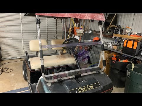 Installing A New Windshield On My Club Car DS Golf Cart | Watch Me Goof Up Twice