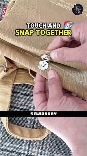 How to Install a Sew-Free Magnetic Snap on Bags #sew #bag #sewing #diy #sewingtips | Sajjad Ali