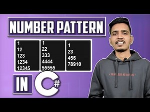 Number Pattern Program in C# sharp