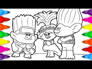 John Dory Branch Poppy Coloring Pages | Trolls Band Together