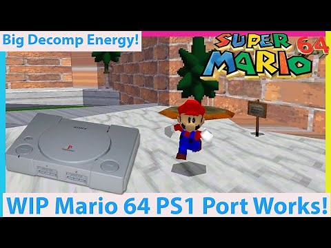 Super Mario 64 Decomp Gets Ported to PS1