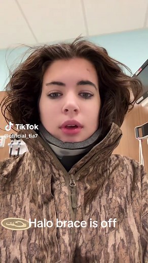 Halo brace is off #fyp #viral_video #halo #accident