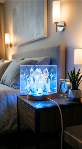 Glowing Crystal Night Lamp