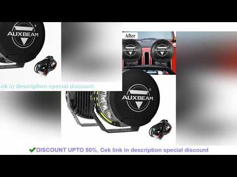 AUXBEAM 7/9 inch Round LED Driving Light Work Light Projector with Wiring Harness PC Protection