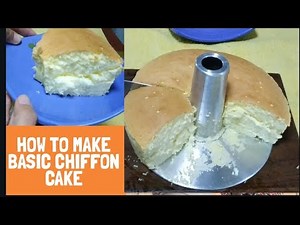 HOW TO MAKE BASIC CHIFFON CAKE / CHIFFON CAKE Recipe