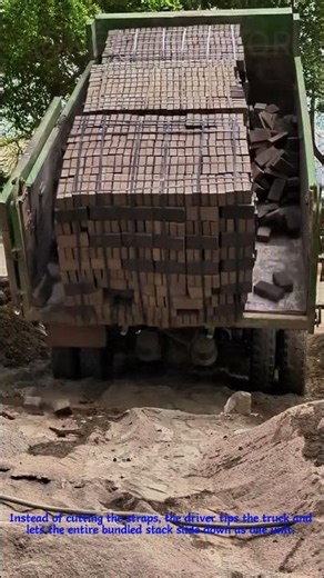 Smart Hack for Unloading Bricks: Leave the Straps On!