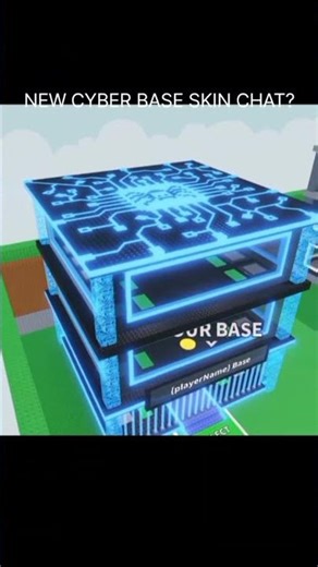 new cyber base skin chat? #shorts #roblox #sab