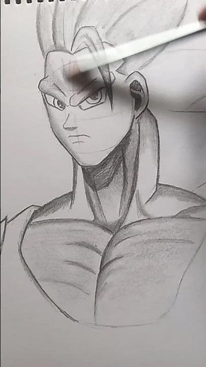 How to Draw Goku Super Saiyan 3 | Easy Pencil Drawing Tutorial #shorts