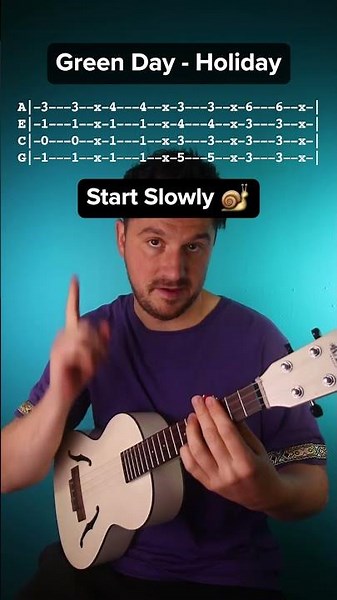 How to play Green Day - Holiday on the ukulele