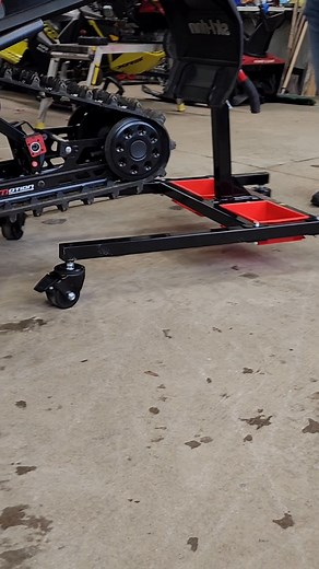 The Wolftech Mobile Shop Jack is your go-to for easy sled maintenance! Effortlessly move your machine with the ATV-style handle grip, and rely on the durable powder-coated finish to handle tough conditions. It lifts up to 40”, making it a perfect fit for those longer mountain sleds. Plus, the rubber-dipped hook keeps your rear bumper looking like new! • • • #EatSleepRide #RoyalDistributing #sledjunkies #snowmobiling #sledheads #sledcanada #sleddersofnorth #sledlife #snowmobilelife #snowmobilenat