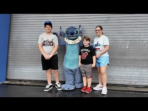 Meeting Stitch Meet & Greet in The Magic Kingdom at Disney World