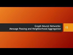 Graph Neural Networks: message passing