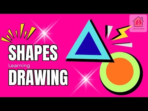 Learn to Draw Shapes 🔵🔺🟩 | Easy Drawing for Kids | Educational video