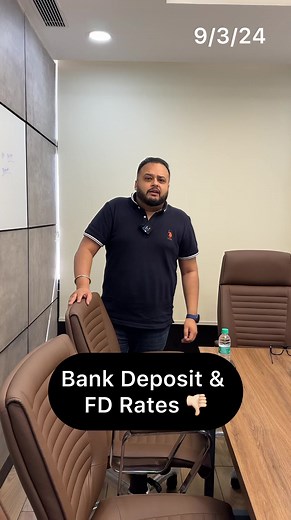 Bank Deposit & FD Rates 👎🏻👎🏻 #investment #stockmarket #sharemarket #facts #knowledge #income #profit #wealth #longterminvestment #FixedDeposit | Baadshah Broking