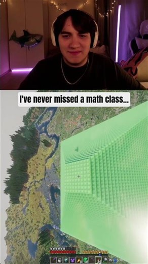 I've never missed a math class... #shorts #minecraft