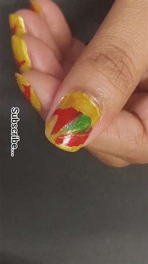 No tool? Try this Viral Thread Nail Art hack at home 🌼//#shorts