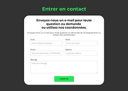 Formulaire de soumission - Modèle CSS par Nicepage