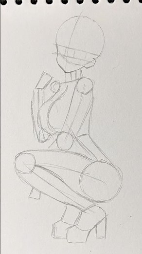How I Draw Poses #drawing #art #anime #sketch #howtodraw #shorts #drawingtutorial #イラスト