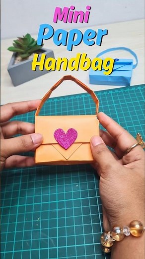 How to Make a DIY Mini Paper Handbag | Cute Paper Purse Tutorial