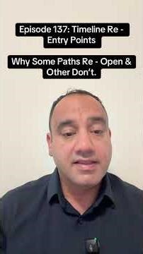 Episode 137: Timeline Re-Entry Points. Why Some Paths Re-Open and Others Don't.