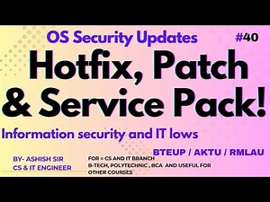 What Are Hotfix, Patch, and Service Pack in Operating System Security Updates Complete Guide 2025