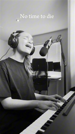 No Time To Die | Billie Eilish (cover)🤍🎵 #billieeilish #cover #singing #piano