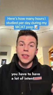 How many hours I studied for the #MCAT each day | MCAT Prep Advice