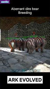 Wait… That’s a MUTATION?! 🧬🐻 Aberrant Dire Bear Breeding #arksurvivalevolved #arksurvivalhindi