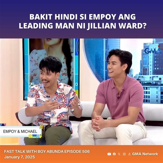27K views · 153 reactions | #FastTalkWithBoyAbunda #Highlights | Jan. 7, 2025: "Titig na titig sila sa isa't isa." Empoy, binuking sina Michael Sager at Jillian Ward! May special guest ding bumisita sa studio, sino kaya siya? #FTBAEmpoyAndMichael #MyIlonggoGirl | GMA Network | Facebook