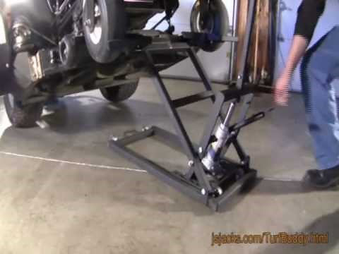 The TurfBuddy Riding Lawn Mower Lift from J&S Jacks