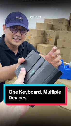⌨️ One Keyboard, Multiple Devices! 🔥 Switch between your devices and stay productive wherever you go! 💻📱 The Nillkin Foldable Keyboard is compact, portable, and perfect for your multitasking lifestyle. Work smarter, not harder! 🚀 #Nillkin #FoldableKeyboard #MultiDevice #TechAccessories #WorkSmart
