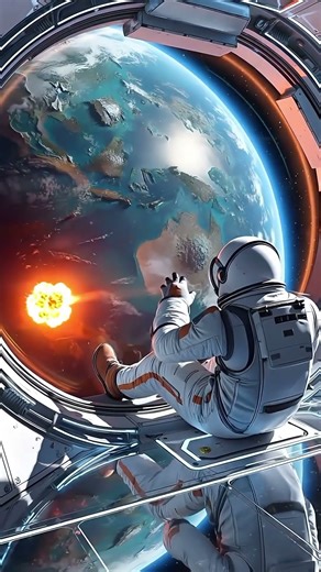 🚀 Cosmic Catastrophe: Spaceship Explosion Caught on Camera! 💥