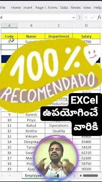VLOOKUP Secret Trick in Excel Telugu 🚀 #excel #spreadsheetmagic #exceltelugu