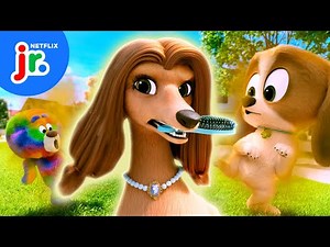 Dirty Dog Wash CHASE! 🐶 Dog Days Out | Netflix Jr