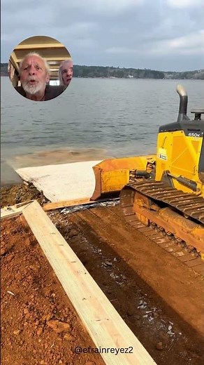 Concrete Boat Ramp Done in Minutes #construction #impressive #engineering