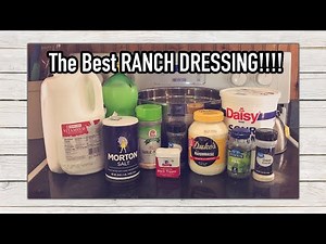 The Best HOMEMADE RANCH Restaurant Style Salad Dressing Recipe - Veggie Vegetable Dip