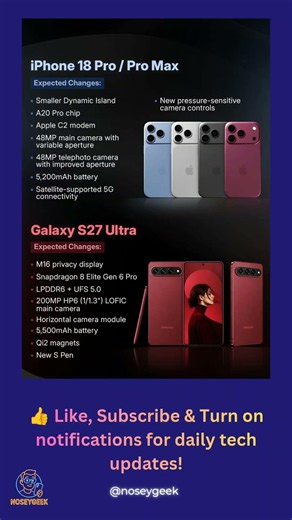 iPhone 18 Pro vs Galaxy S27 Ultra 👀 First Leaks Breakdown