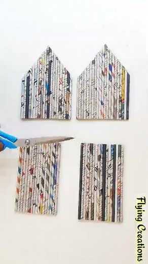 How to make newspaper house , waste to best craft idea 💡