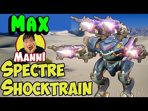 NEW MAXED Spectre Shocktrain War Robots Gameplay OP ALARM - WR