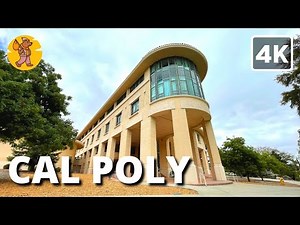 Cal Poly Campus Walking Tour | San Luis Obispo | {4k} 🔊 Binaural Sound