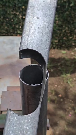Seamlessly Insert Round Pipe into Square Tube Bend